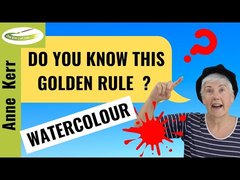 WET IN WET WASHES (Watercolour). Do You Know This Golden Rule? How Much Water Should You Use?
