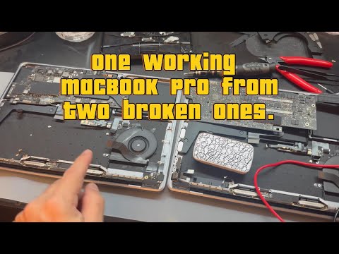 I bought 2 broken macBook Pros to make one.