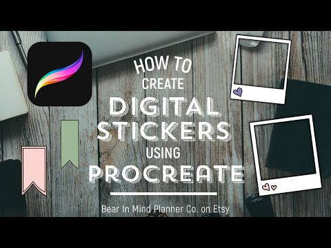 How To Create Digital Stickers Using Procreate & Import To GoodNotes