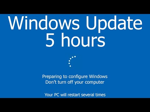 Windows Update Screen 5 hours REAL COUNT in 4K UHD !