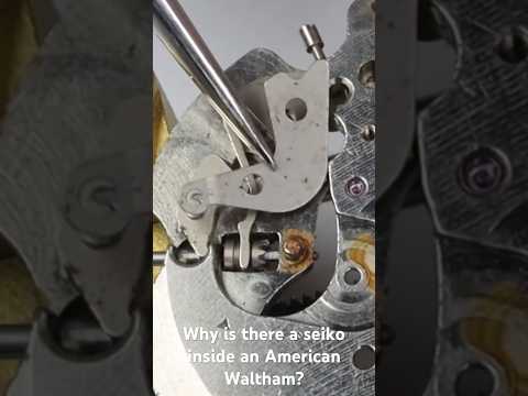 American Waltham with a Japanese seiko inside #watch #restoration #seiko