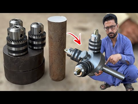  Triple Chuck Power! Unbelievable Multi-Drill Head in Action – You’ve Never Seen This Before!