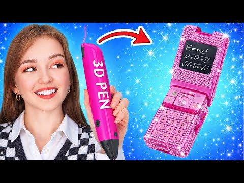 Peretasan Sekolah Pelangi Ini GILA 🌈😱 DIY Pena & Epoksi 3D oleh 123GO!