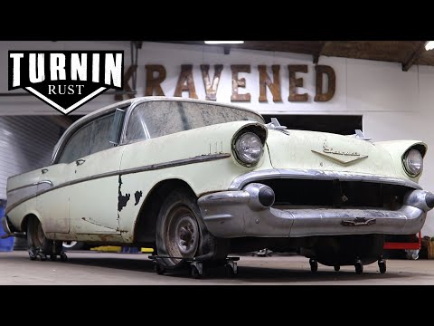 1957 Chevy Bel Air, Will It Run After 35 Years?! | Turnin Rust