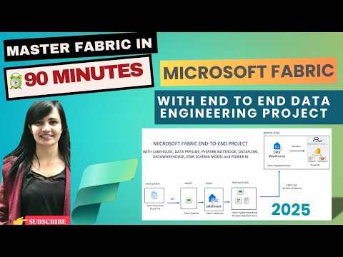 MICROSOFT FABRIC Tutorial with End-To-End Data Project | Master Fabric for Beginners (90 MINUTES!)