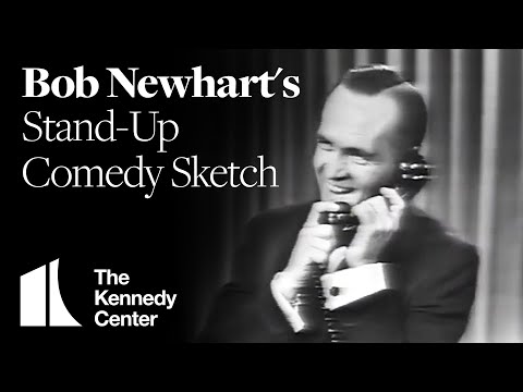 Bob Newhart's Stand-Up Comedy Sketch (1962) | The Kennedy Center