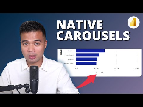 How to create CAROUSEL BUTTONS in Power BI using NATIVE VISUALS // Design Ideas, Tips and Tricks