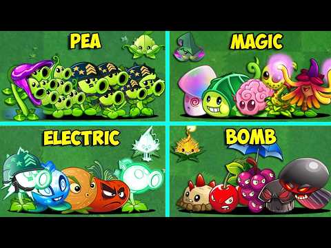 Random 18 Team Plants & Mint Vs All Zombies - Who Will Win? - Pvz 2 Team Plant Battlez