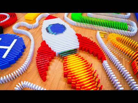 I built and toppled STEM in dominoes!