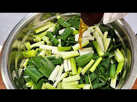 💚대파가 이렇게 맛있다니 놀랍습니다 한통 가득 담아도 금방 다 먹어버립니다/대파요리