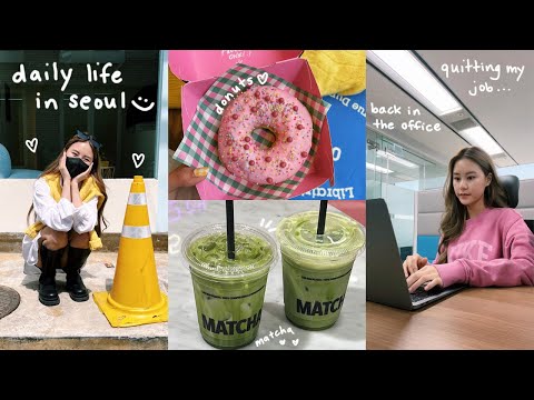 back in seoul 🇰🇷 quitting my korean corporate job, new job offers, cafe hopping, daily life in korea