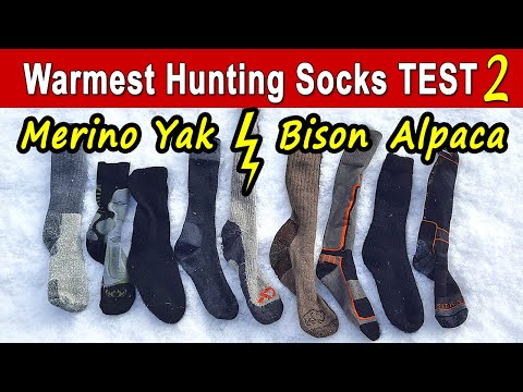Warmest Hunting Socks TEST Part 2 | Bison, Yak, Merino, Alpaca, Electric