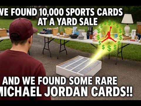 MASSIVE YARD SALE SPORTS CARDS FIND.. INCLUDING RARE MICHAEL JORDAN CARDS