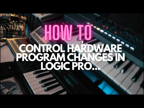How to control hardware program changes in Logic Pro.