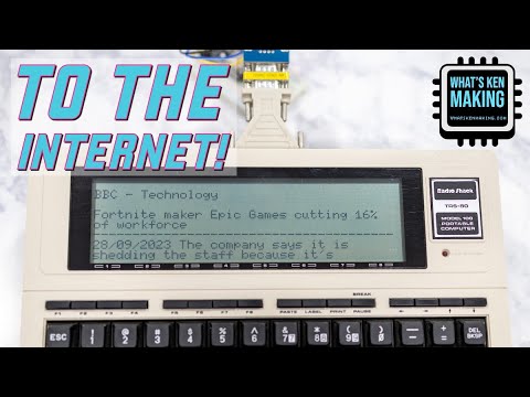 Going Online with the Tandy Model 100 #septandy
