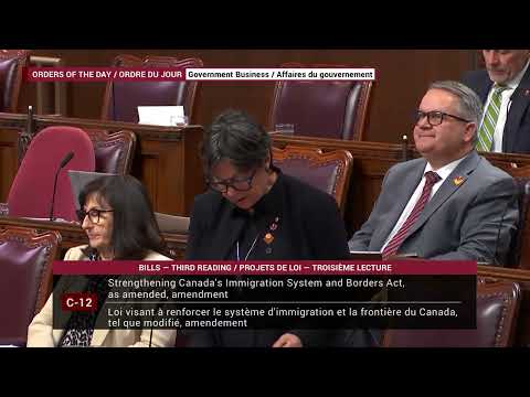 Senator Pate on Bill C-12