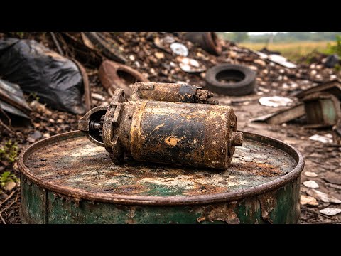 Rusty Starter Motor Full Restoration  From Junkyard to Working Again