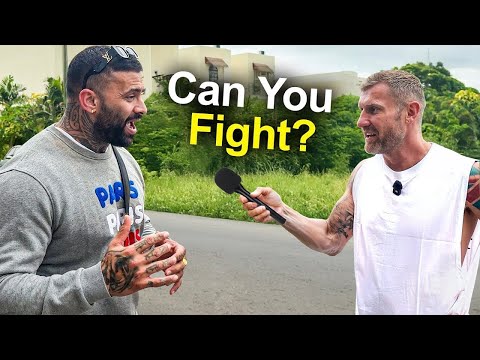 Boxer asks "Tough Men" If They Can Fight