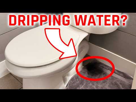 Toilet Dripping Water Onto The Floor? 10 Minute DIY Fix