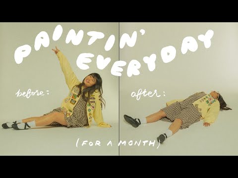 painting every day for a month 🔥 peachtober 2023