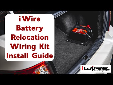 iWire Battery Relocation Wiring Kit Install Video for Subaru