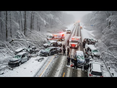 Chaos in Tennessee Louisiana! Super Ice Storm Causing Many Incident in Mississippi
