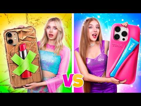 TeenTreff-Mädchen in der Beauty-Challenge! Wie man Schminke in die Klasse schmuggelt