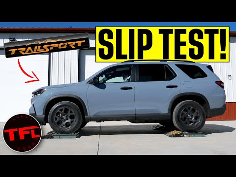 The 2023 Honda Pilot Trailsport Really Surprised Us Both Off-Road & On The TFL Slip Test!