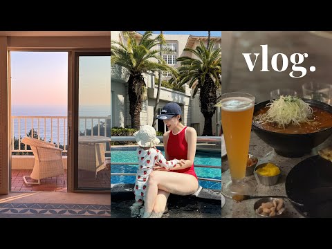 제주 신라호텔 브이로그🌴 왜 다들 좋아하는지 알겠다🥹 제주신라 아이랑 200% 즐기기✨ 차돌짬뽕, 더파크뷰 조식&런치, 체험프로그램, 수영장 | 서귀포 맛집*카페까쥐🍴