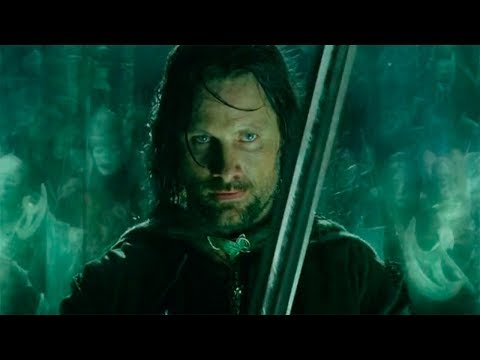 Арагорн договаривается с Войском Мёртвых Горцев. Властелин колец: Возвращение короля (2004)