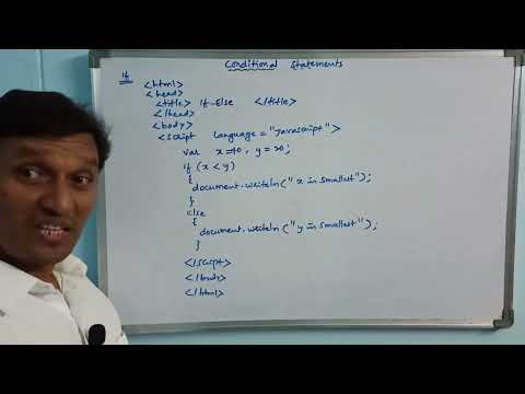 Conditional Statements in JavaScript (IF, IF-ELSE, IF-ELSE-IF, NESTED IF-ELSE) | CLASS-35 | Telugu