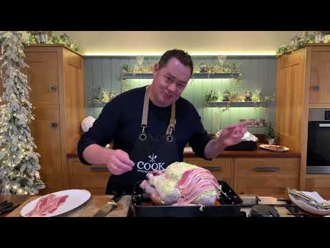 Roast turkey Christmas dinner