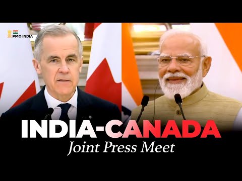 PM Modi, Canadian PM Mark Carney attend joint press meet at Hyderabad House, New Delhi