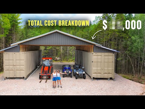 TOTAL COST of DIY Shipping Container Shop (Full Build Start to Finish)
