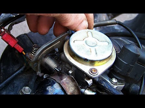 #Cкутер не набирает обороты.#Карбюратор с диофрагмой...