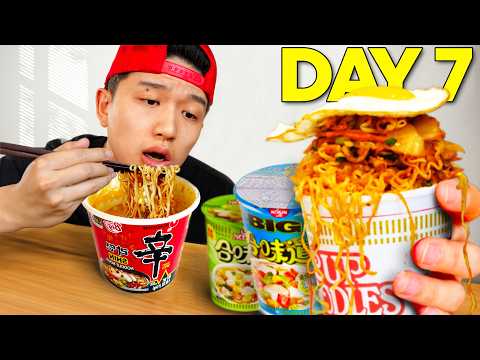 I ONLY ate Ramen Noodles for 7 Days STRAIGHT