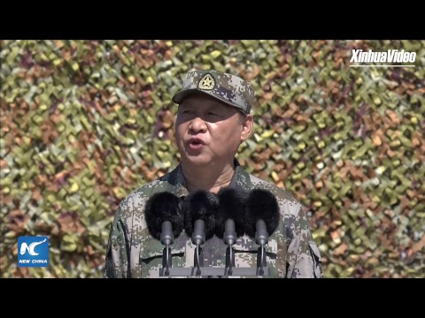 China holds military parade to mark PLA 90th birthday 庆祝中国人民解放军建军90周年阅兵
