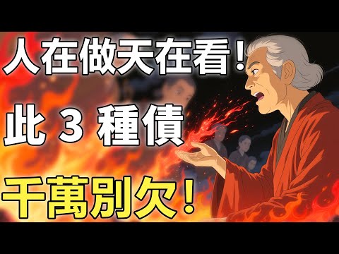人在做，天在看！佛祖警告：千萬別欠下此3種債，否則神仙難救！【輪回|因果|佛學】