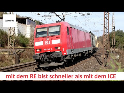 mit dem RE bist schneller als mit dem ICE  |  Alex E