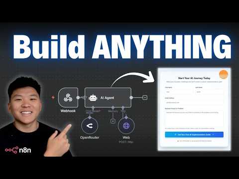 Build ANYTHING with Base44 and n8n AI Agents (beginner's guide)