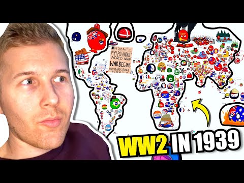 The Most Detailed Countryball Map of WW2 Ever Made!