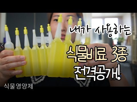 식집사가 사용하는 식물영양제, 비료 3가지