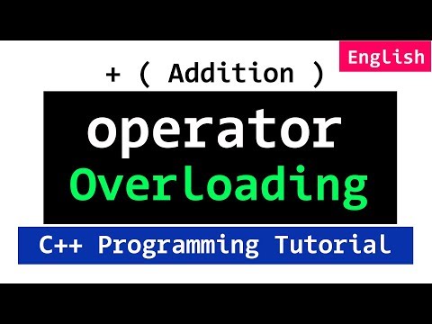 C++ Operator Overloading Introduction | Plus + Operator | Video Tutorial