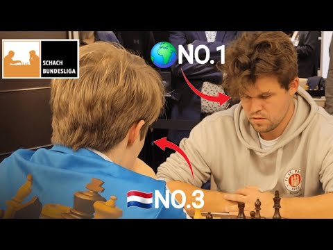 🌍 No.1 Magnus Carlsen vs 🇳🇱 No.3 Wamerdam | Schach Bundesliga 2024/2025