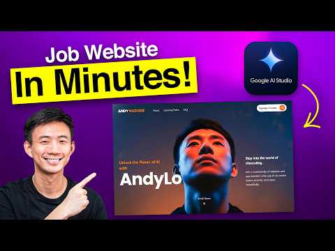 How I Built a Cinematic Personal Website with Google Gemini Free AI Tools In 10 Mins [No-Code]