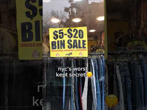 $5-$20 Bins in NYC at Rogue!! 313 E Houston St #fashion #vintageclothing #vintagefashion #thrift