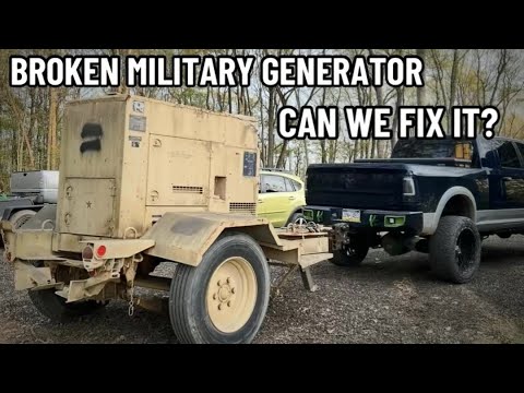 Buying a Broken Military Generator!  Why Won’t it run?