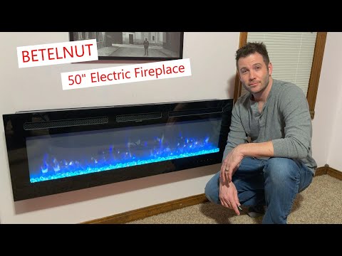 BETELNUT electric fireplace easy to install & amazing! #fireplace #electricfireplace #homedecor