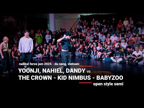 Yoonji, Nahiel, Dandy vs The Crown, Kid Nimbus, BabyZoo [semi open styles] // stance x RF Jam 2025