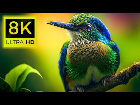 8K Birds World - Amazon Rainforest Birds and The Most Beautiful Birds  8K ULTRA HD (60 pfs )